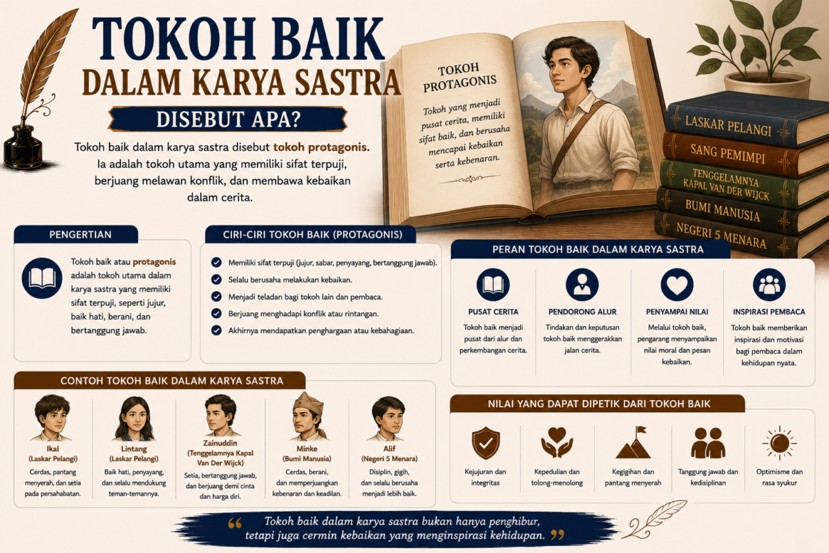 Tokoh Baik dalam Karya Sastra Disebut