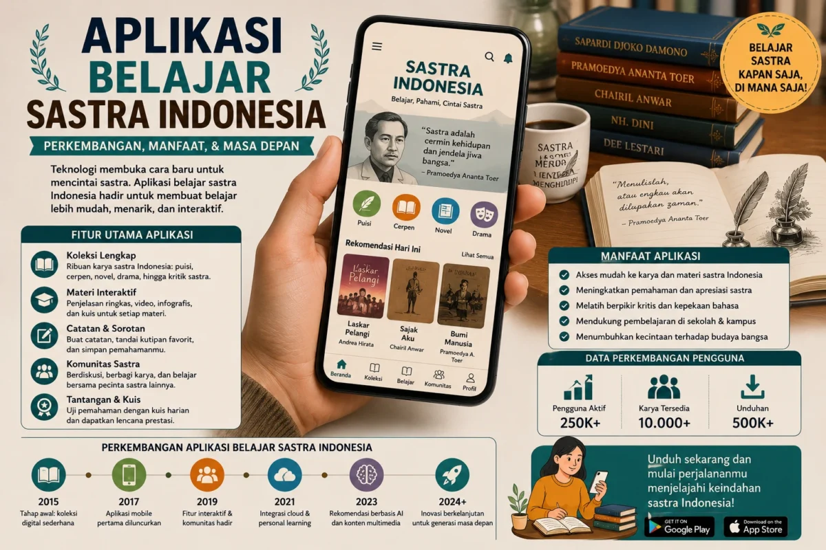 Aplikasi Belajar Sastra Indonesia: Perkembangan Teknologi dalam Dunia Sastra