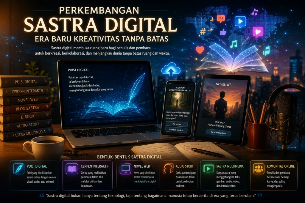 Perkembangan Sastra Digital: Era Baru Kreativitas dan Inovasi dalam Dunia Sastra