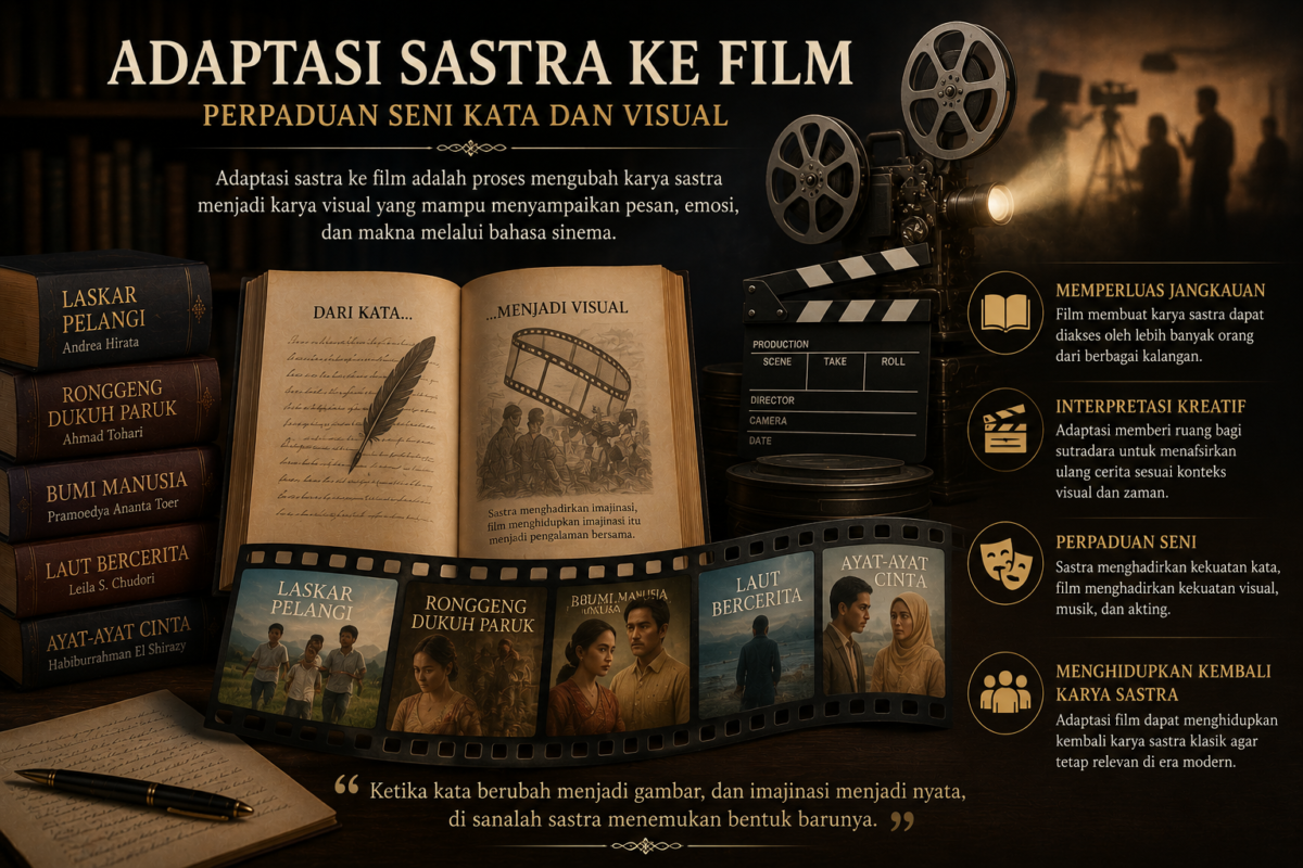 Adaptasi Sastra ke Film: Perpaduan Seni Kata dan Visual yang Memikat