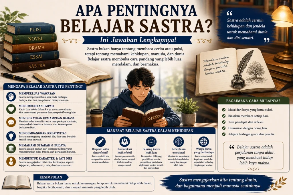 Apa Pentingnya Belajar Sastra? Ini Jawaban Lengkapnya