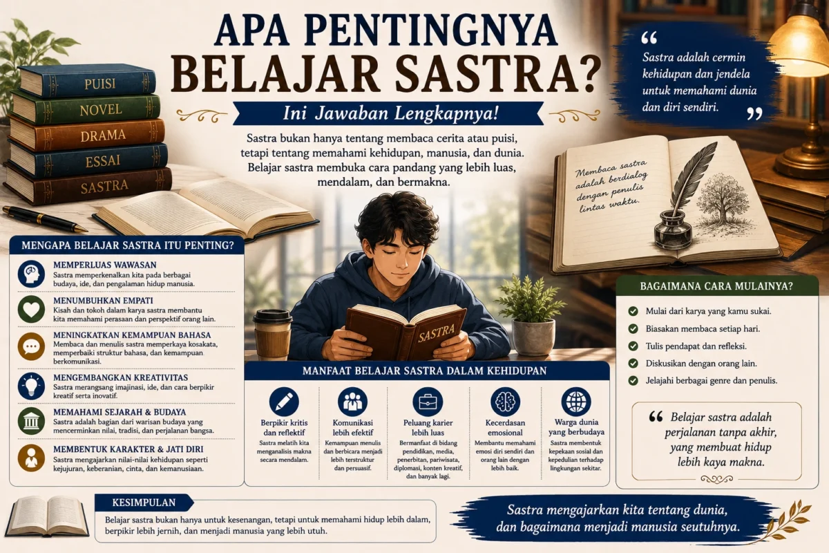 Apa Pentingnya Belajar Sastra? Ini Jawaban Lengkapnya