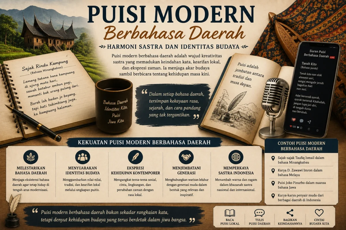 Puisi Modern Berbahasa Daerah: Harmoni Sastra dan Budaya Lokal