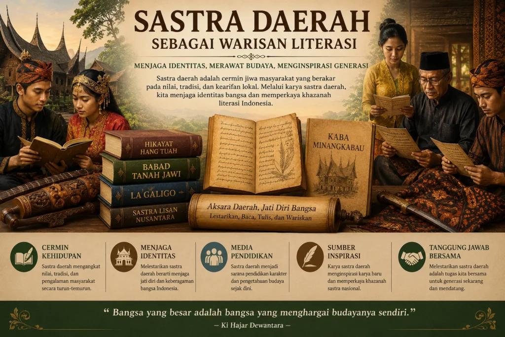 Sastra Daerah sebagai Warisan Literasi: Menjaga Identitas dan Kebudayaan Bangsa